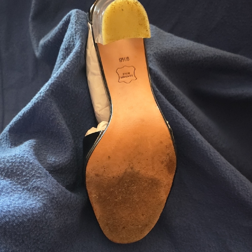 Talbots Black Patent Leather Heels with Transparent Heel - Picture 7 of 8